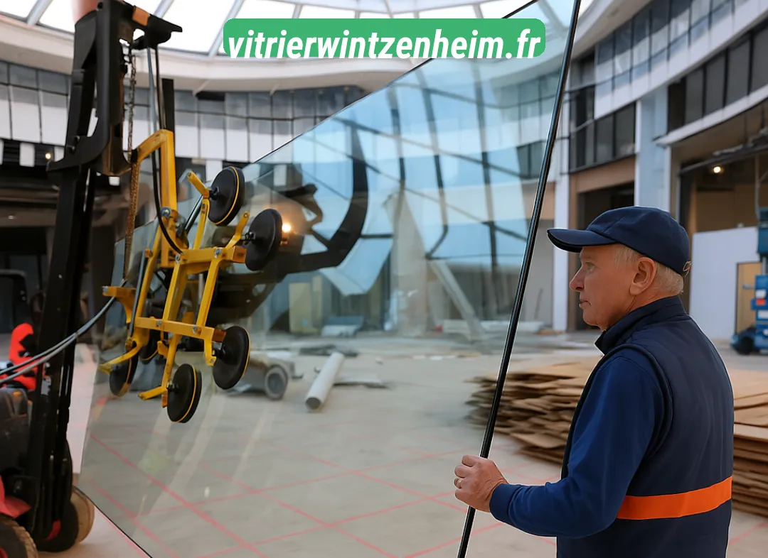 Remplacement de vitrine magasin Wintzenheim